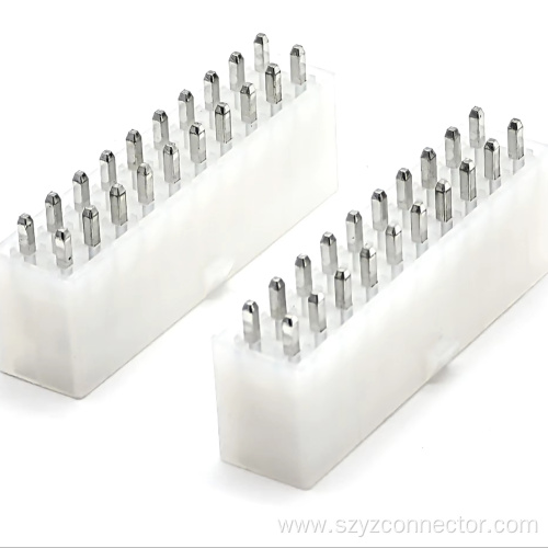 4.2mm Pitch 5557 Pin header Connector Straight DIP Solid 2*10P